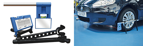 Easy Wheel Alignment with Laser Beam Accuracy