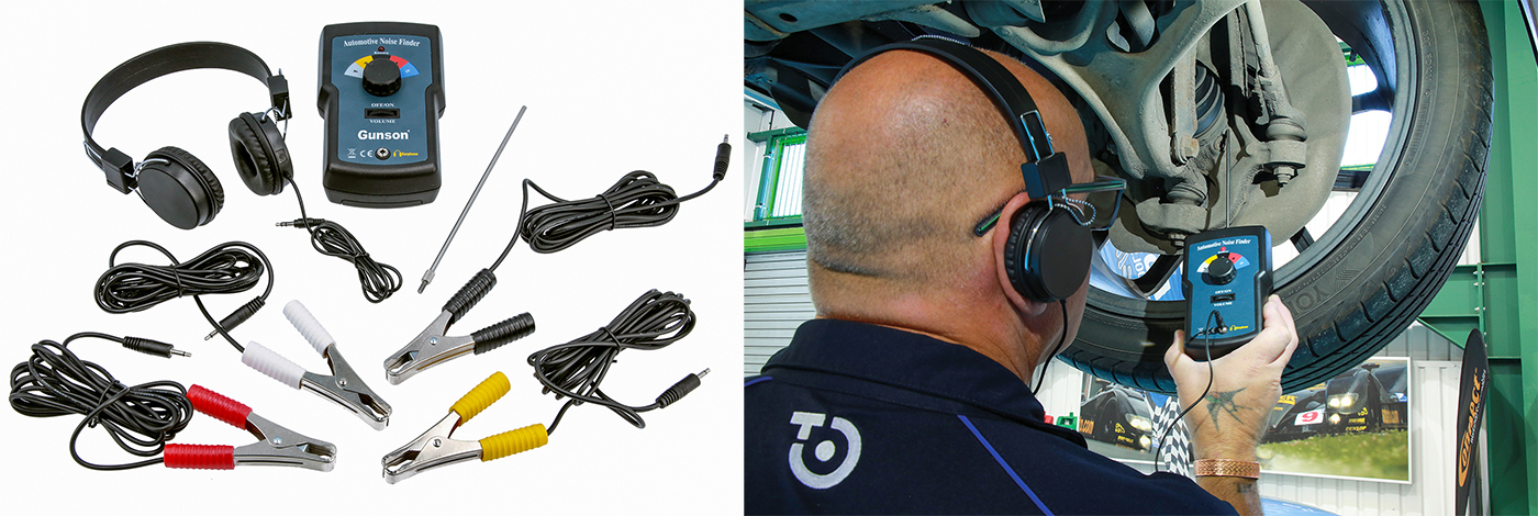 New from Gunson Tools: Multi-Channel Automotive Noise Finder — listen, discover and isolate noise sources during operation