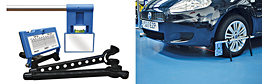 Easy Wheel Alignment with Laser Beam Accuracy
