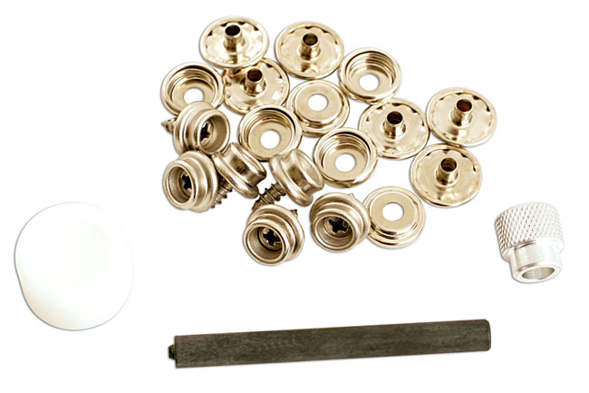 77116 Press Stud Repair Kit - 15pc